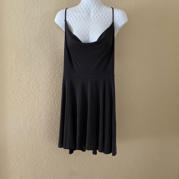 Cowl Neck Mini Skater Dress - Picture 5 of 7